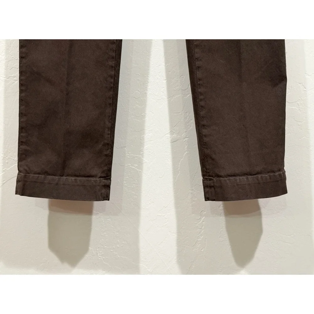 Mason's Torino Slim Fit Chino Pants Mens 50 Dark Brown Cotton Blend Trousers